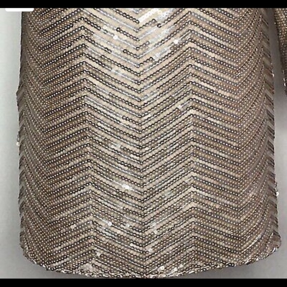 NWOT White and Black Sequin Blouses Size S - Picture 4 of 8